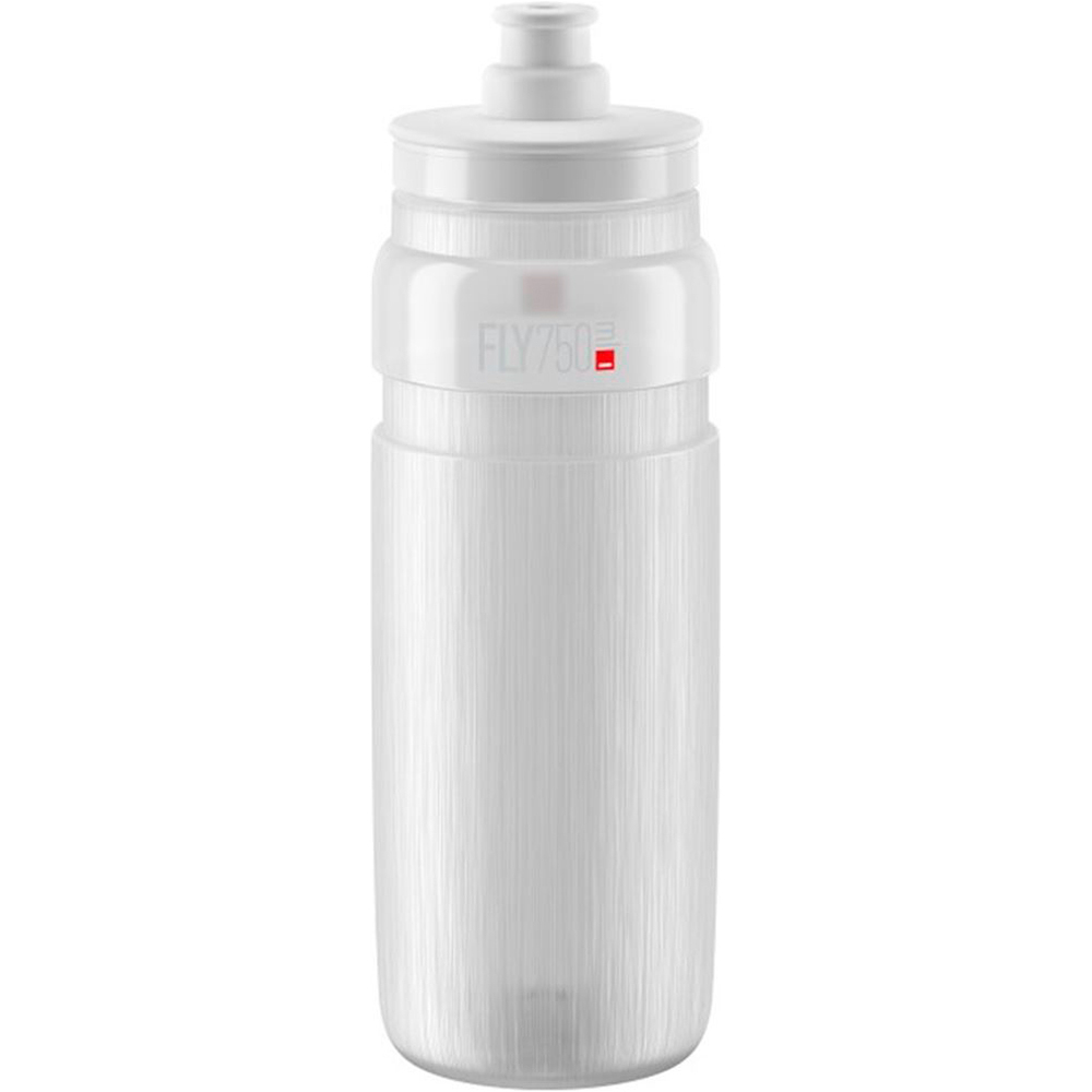 Elite fly tex transp logo gris 750ml bidones ciclismo