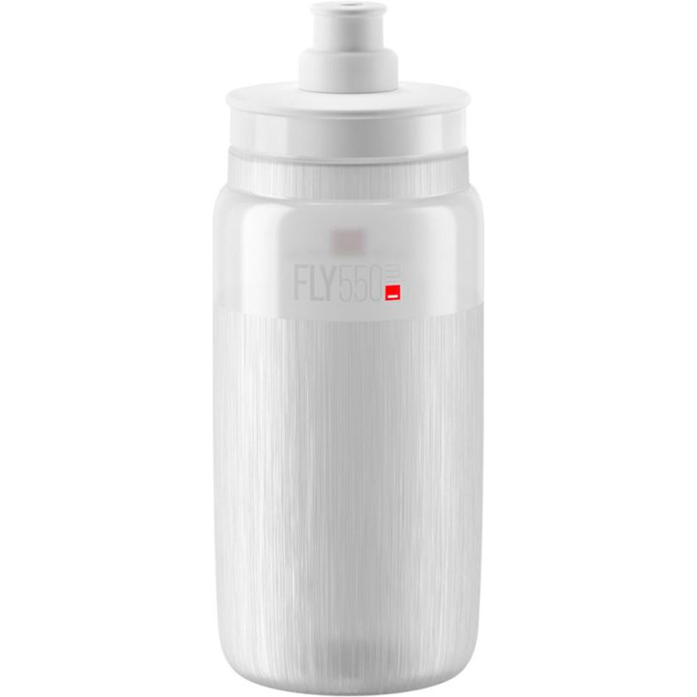 Elite Bidón fly transp logo gris 550ml bidones ciclismo