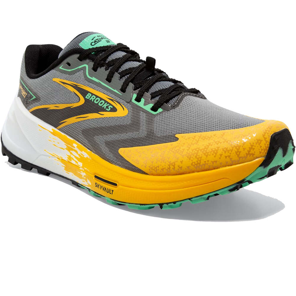 Brooks zapatillas trail hombre Catamount 3 lateral interior