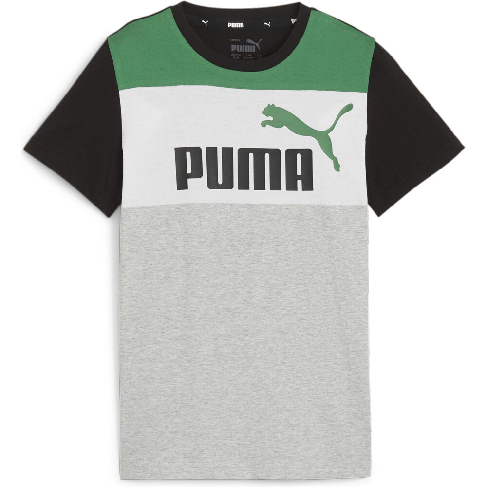 Puma camiseta manga corta niño X_ESS BLOCK Tee B vista frontal