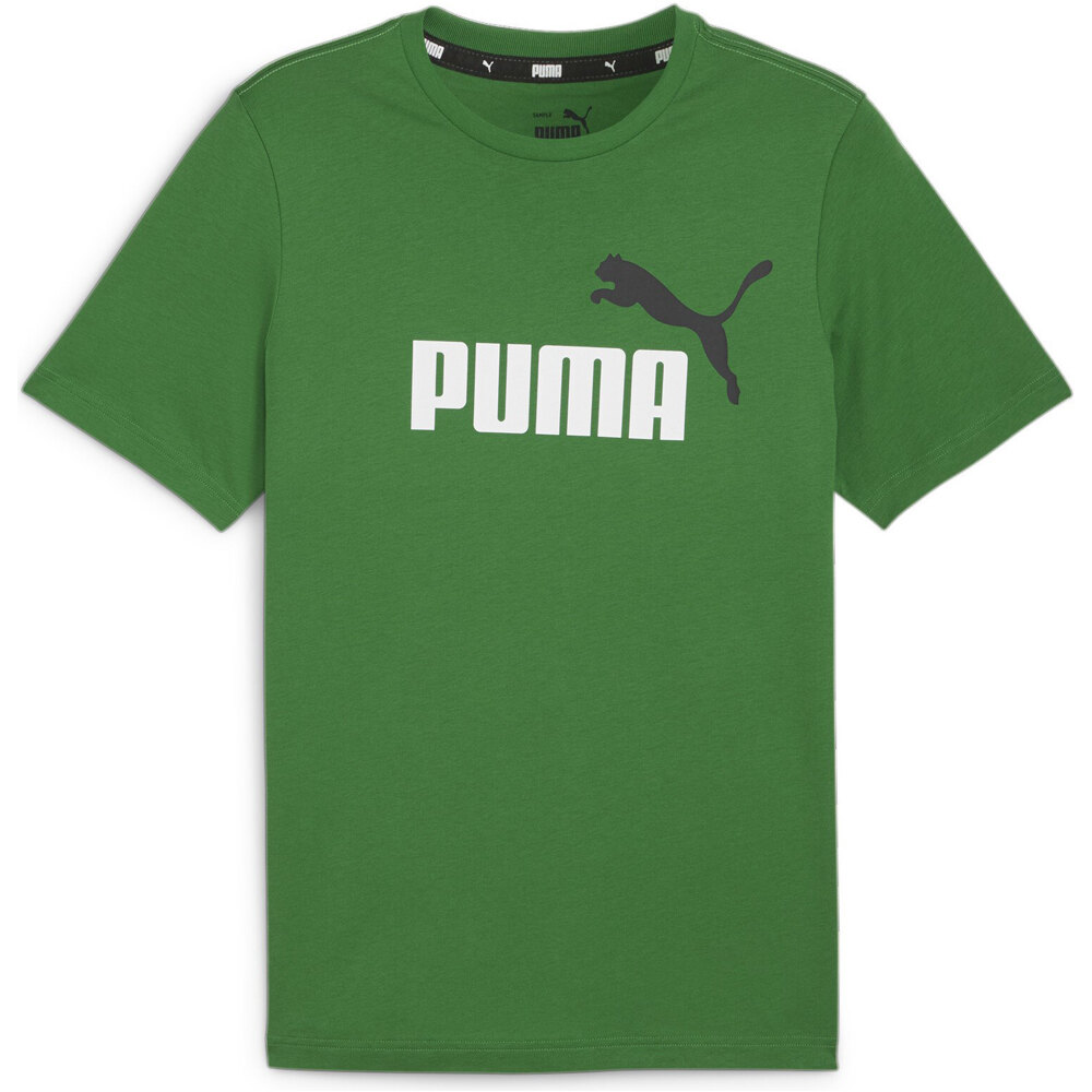 Essentiasl 2 colour logo camiseta manga corta hombre Verde (S)