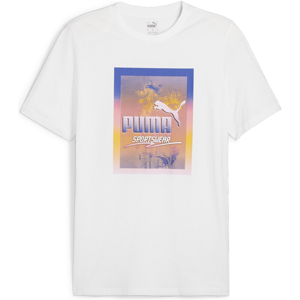 Graphics camiseta manga corta hombre Blanco (XL)