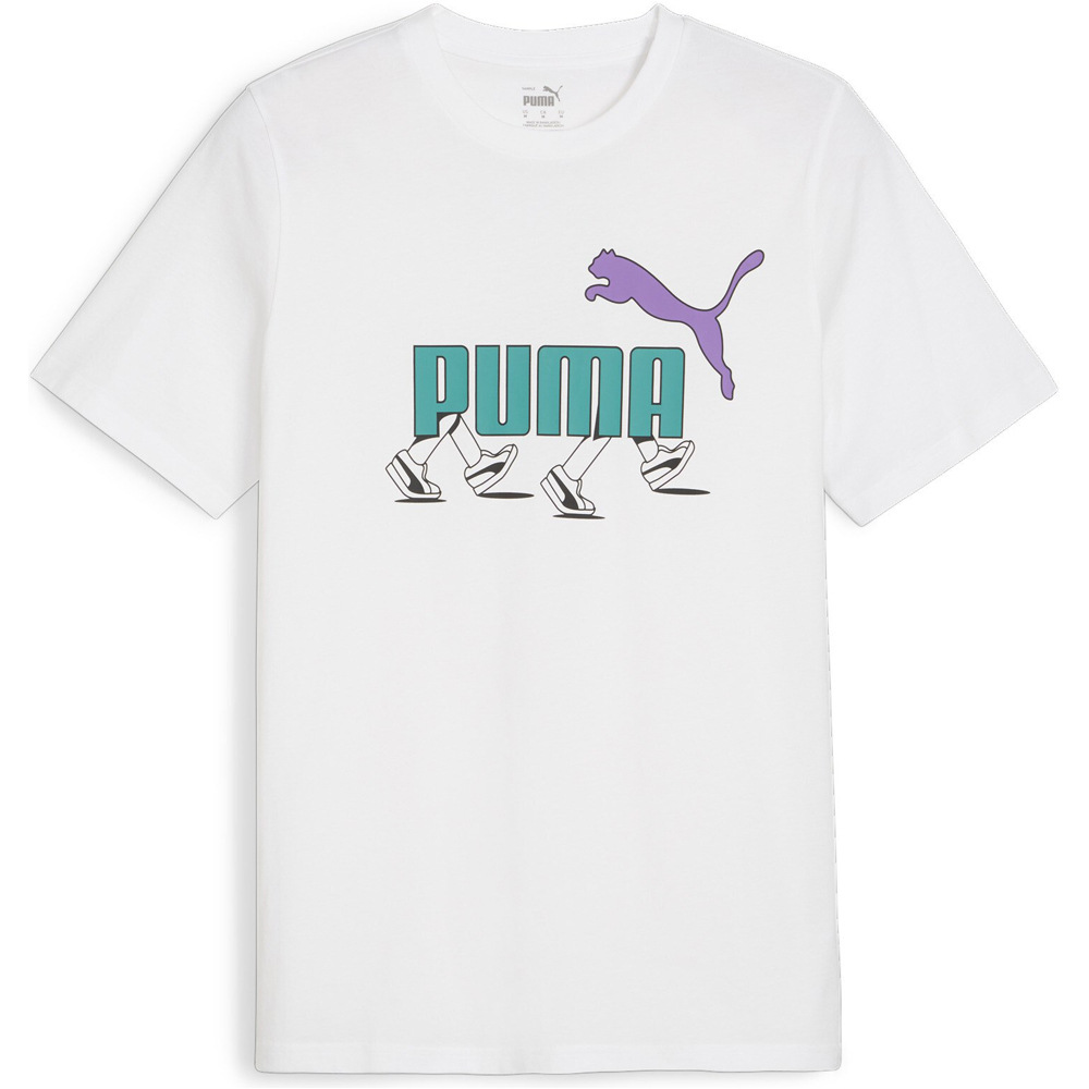 Graphics camiseta manga corta hombre Blanco (L)