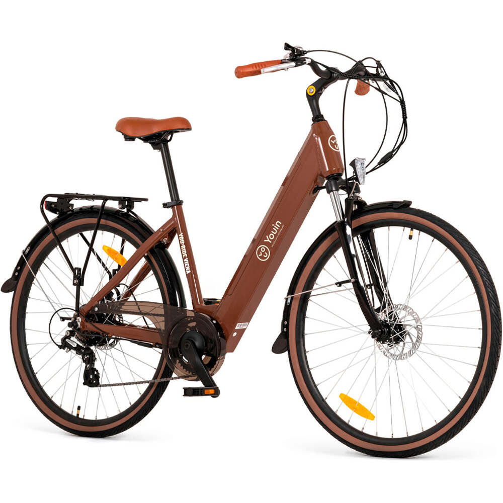 Youin bicicleta paseo eBIKE  Viena - PASEO - RUEDA 28 vista frontal