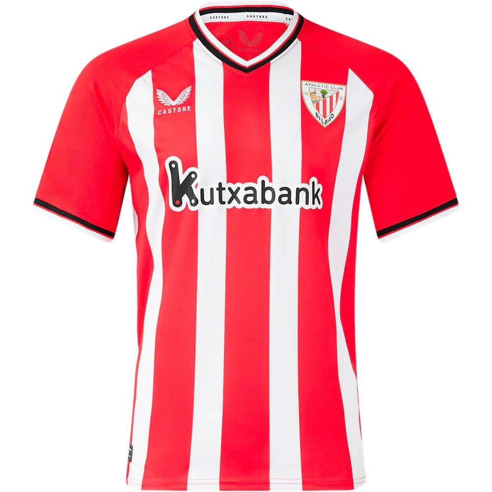 Castore camiseta de fútbol oficiales ATHL.BILBAO 24 REPLICA HOME SS JSY vista frontal