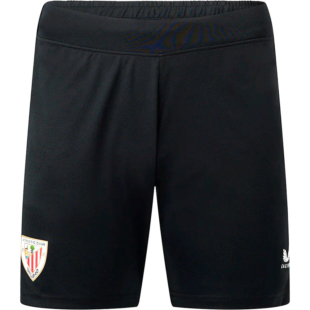 Castore pantalones fútbol oficiales ATHL.BILBAO 24 REPLICA HOME SHORT vista frontal