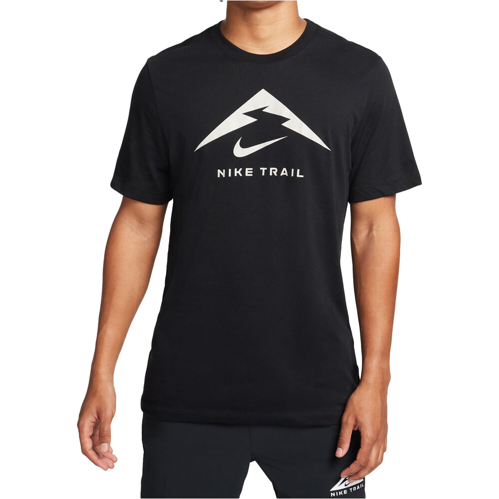 Nike camisetas trail running manga corta hombre M NK DF TEE TRAIL LOGO vista frontal