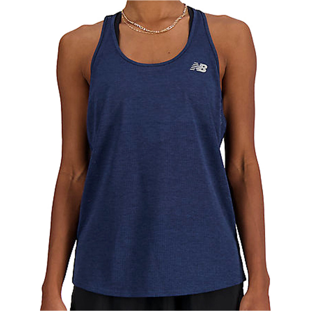 New Balance camiseta técnica tirantes mujer NB Athletics Tank vista frontal