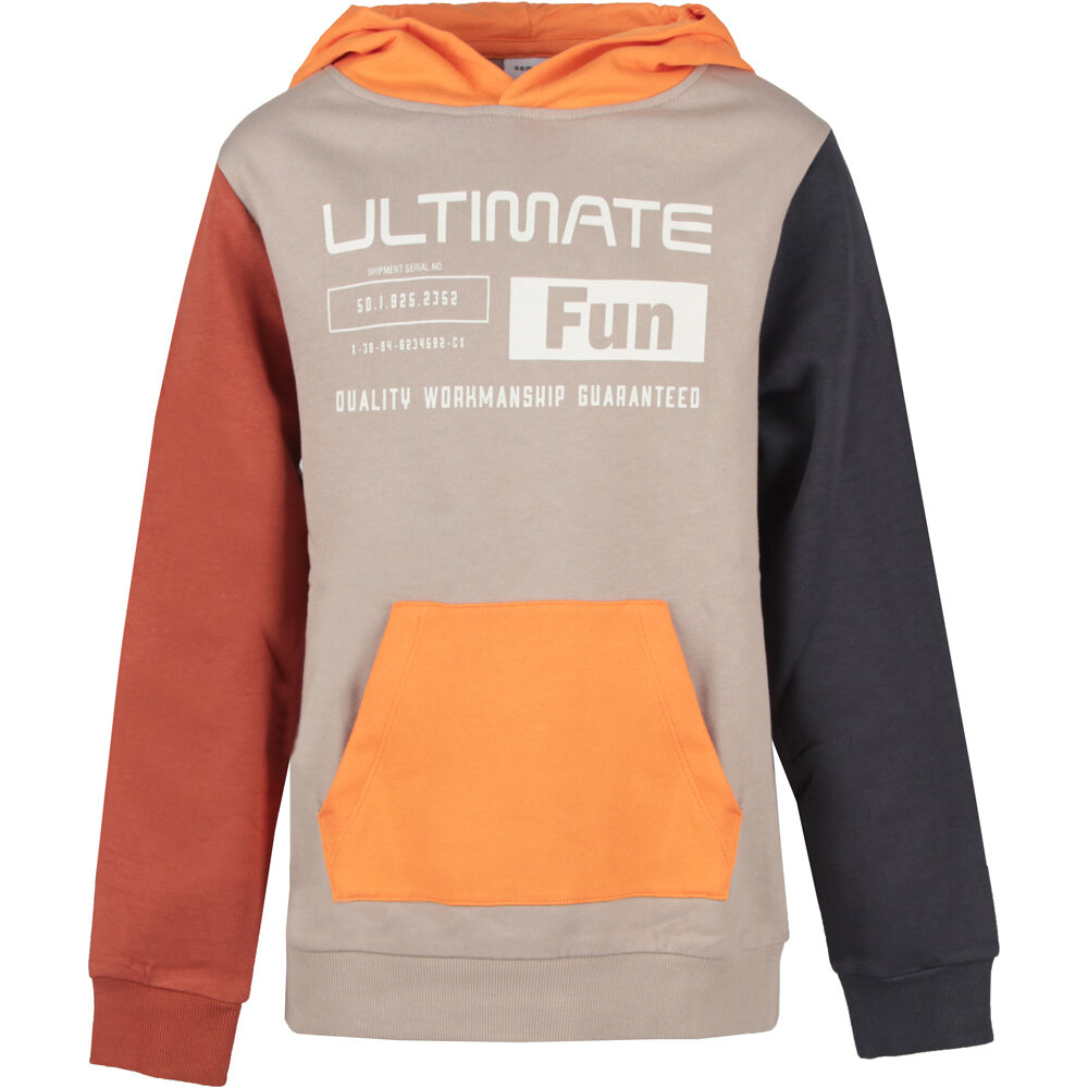 Nameit sudadera niño NKMTORUNE LS SWEAT WH BRU vista frontal