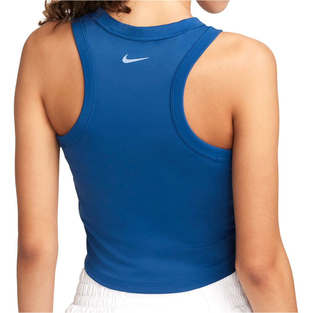 Nike sujetadores deportivos W NK ONE FITTED DF CROP TANK vista trasera