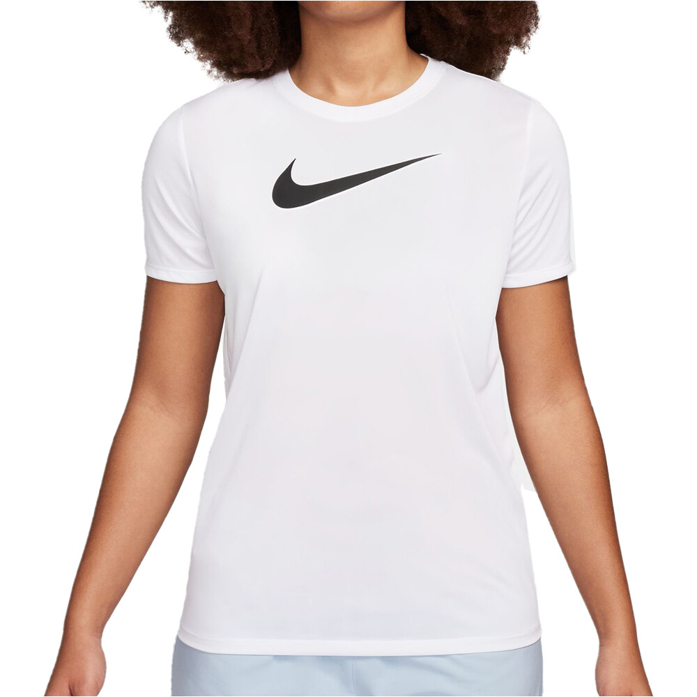 Nike camisetas fitness mujer W NK DF TEE RLGND HBR vista frontal