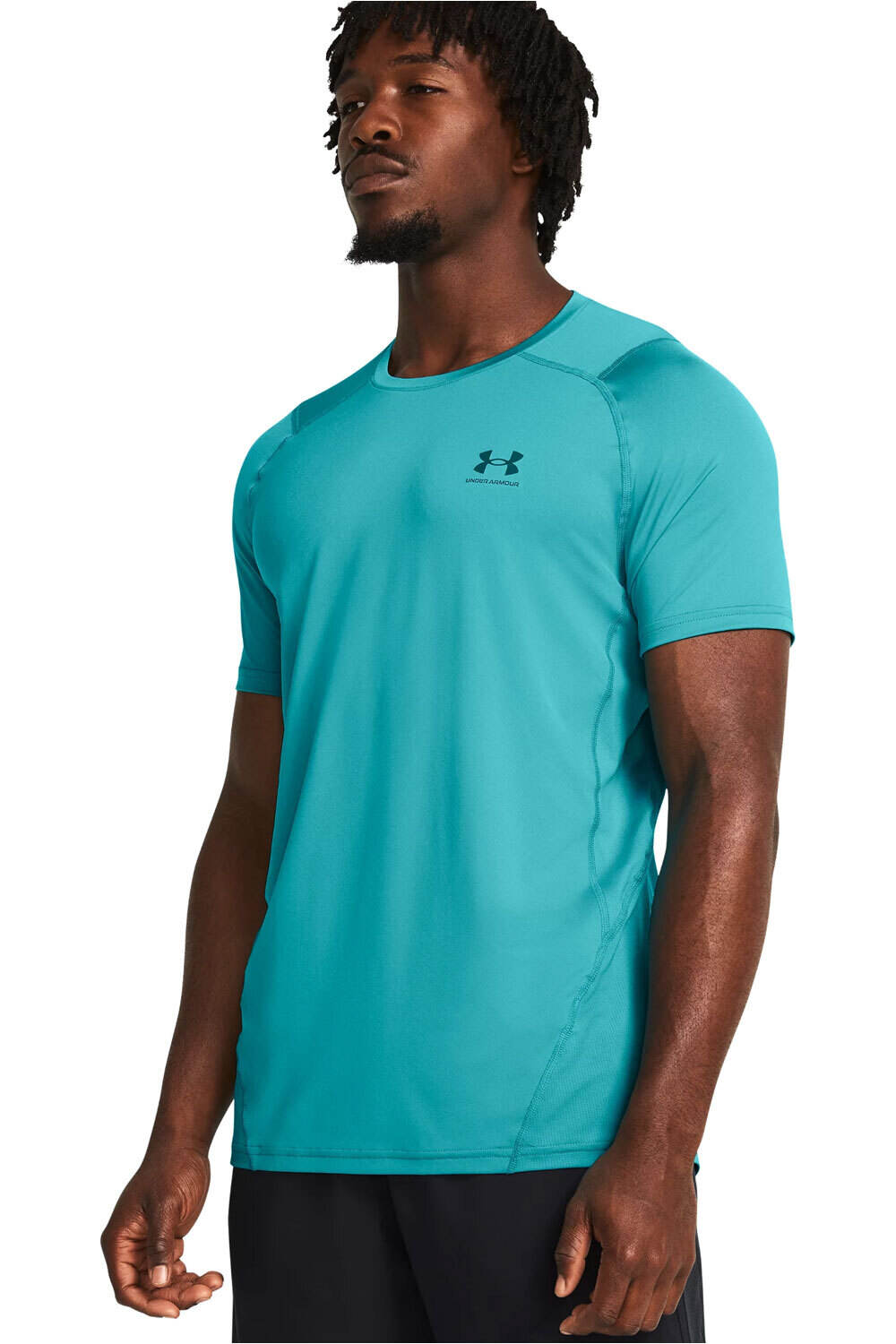 Under Armour camiseta fitness hombre UA HG Armour Fitted SS vista frontal