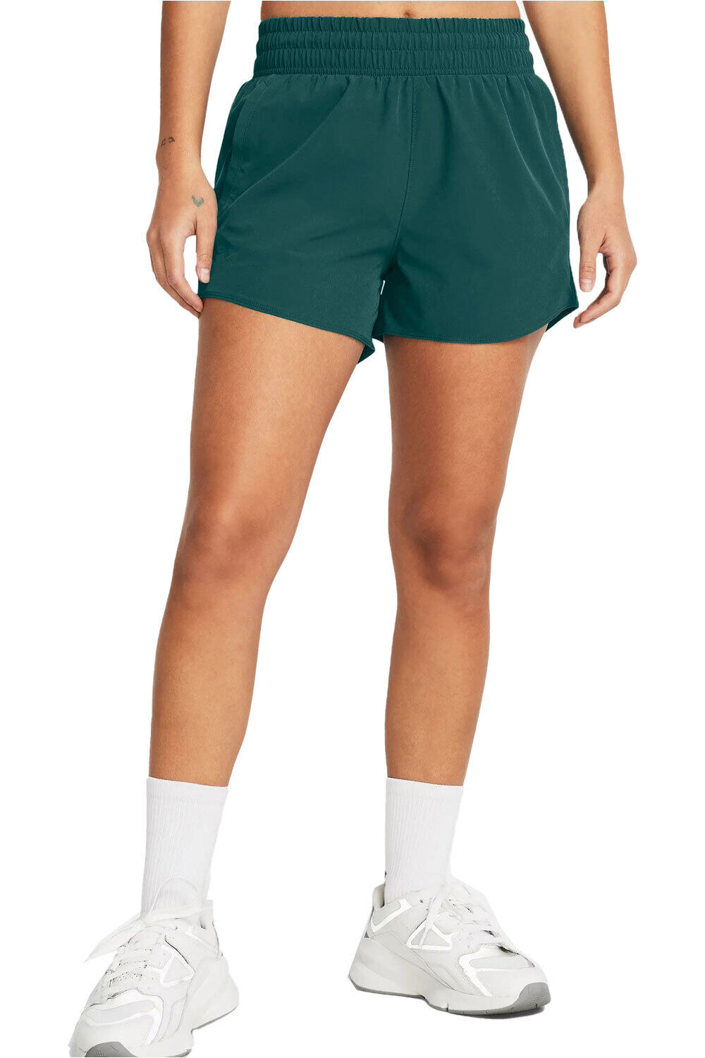 Under Armour pantalones y mallas cortas fitness mujer Flex Woven Short 3in vista frontal