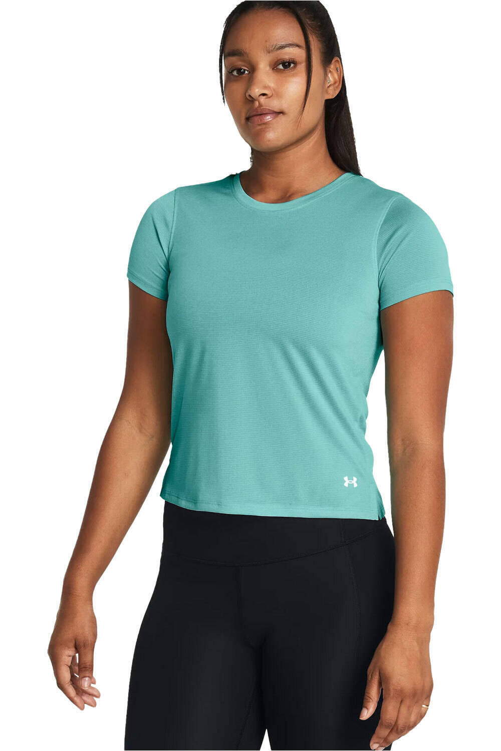 Under Armour camiseta entrenamiento manga corta mujer UA Streaker SS vista frontal