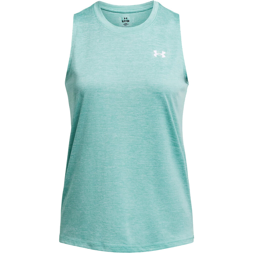 Under Armour camiseta tirantes fitness mujer Tech Tank Twist vista detalle