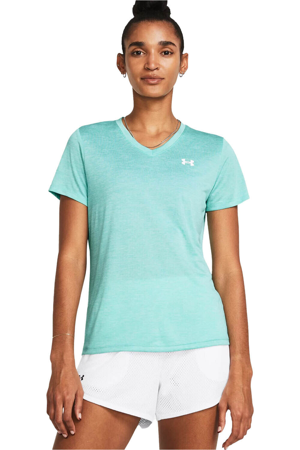 Under Armour camisetas fitness mujer Tech SSV- Twist vista frontal