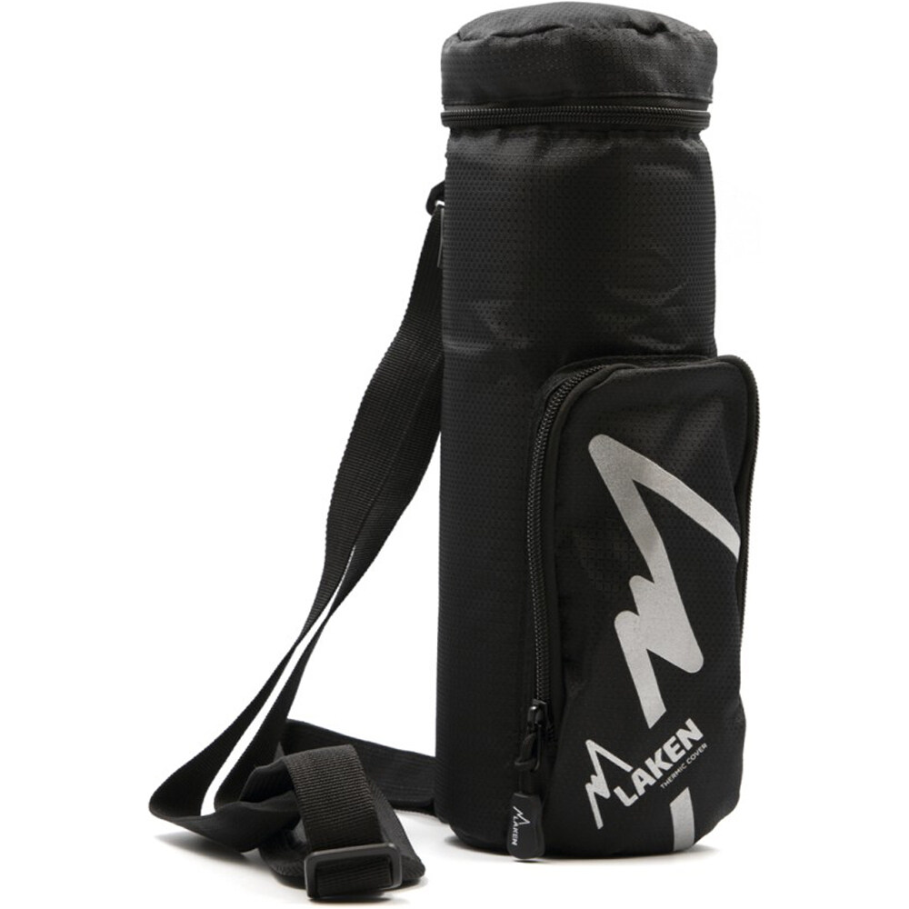 Laken funda negra termica con bandolera funda térmica cantimplora