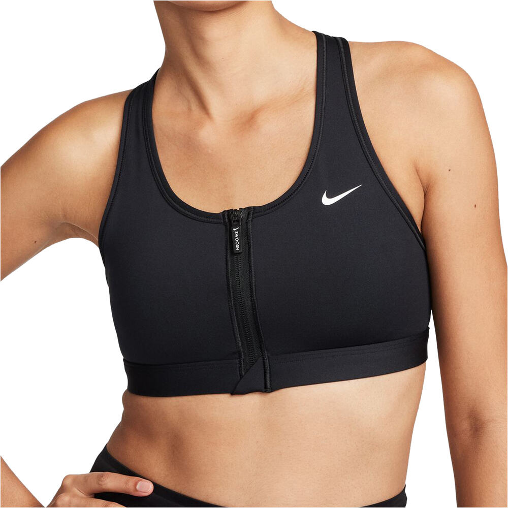 Nike sujetadores deportivos W NK DF SWOOSH PDED FZ BRA vista frontal