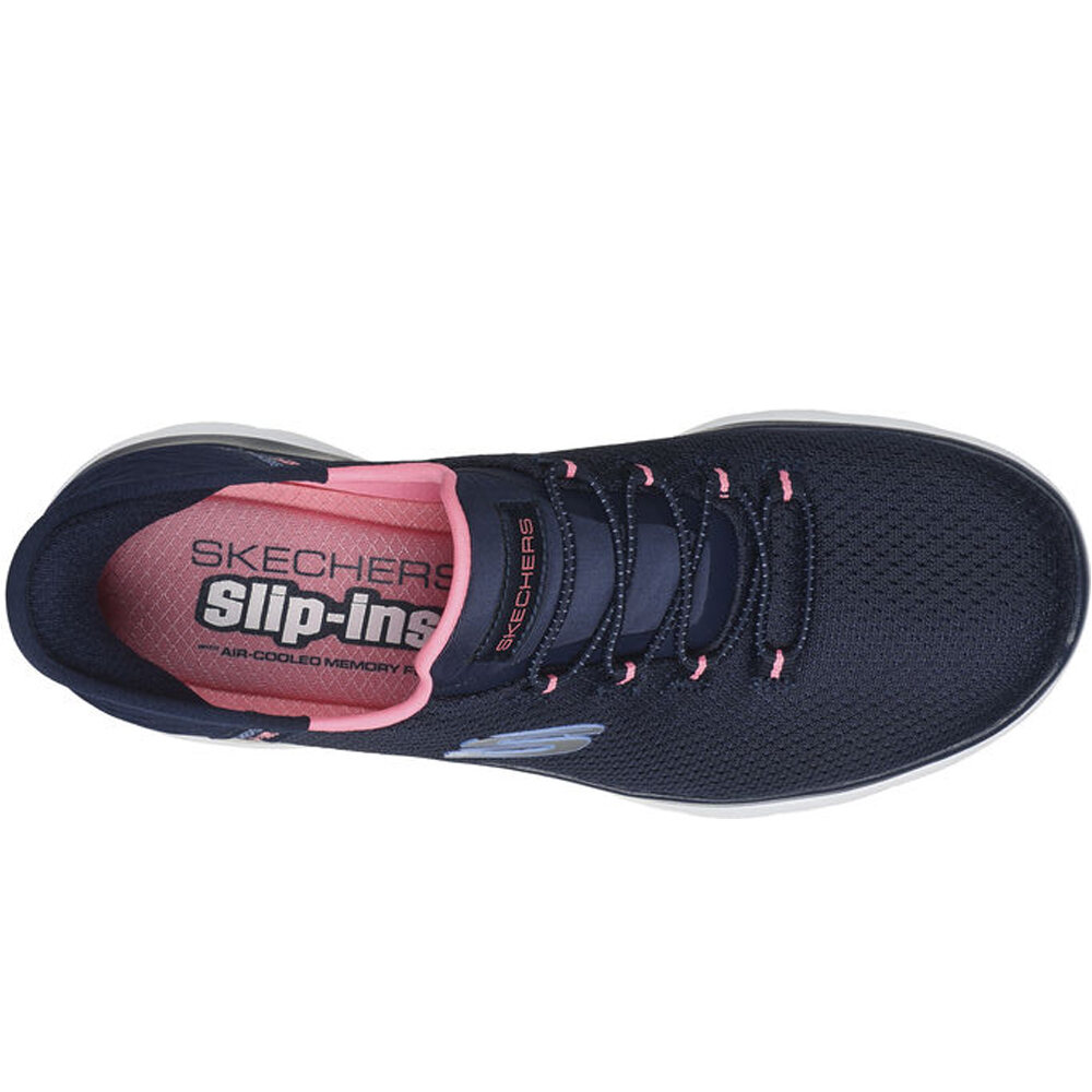 Skechers zapatillas fitness mujer SUMMITS SLIP INS MNRS vista superior