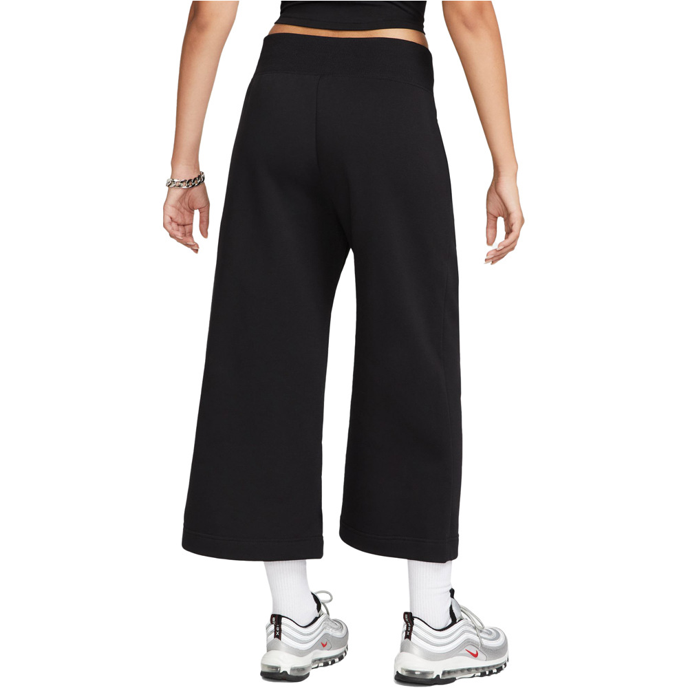 Nike pantalón mujer W NSW PHNX FLC HR CROP SWTP vista trasera