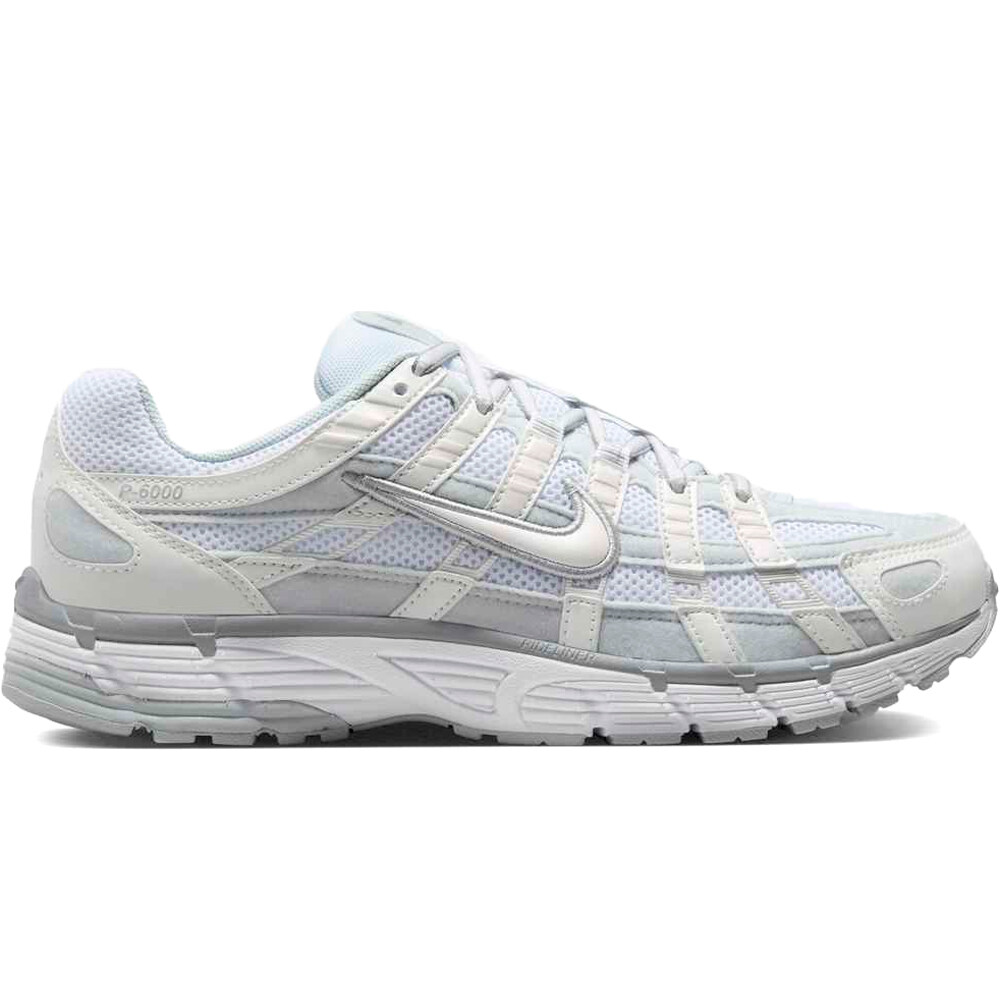 P-6000 zapatilla moda mujer Blanco (36,5)