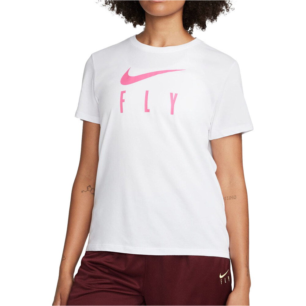 Dri-fit swoosh fly camiseta manga corta mujer Blanco (XS)