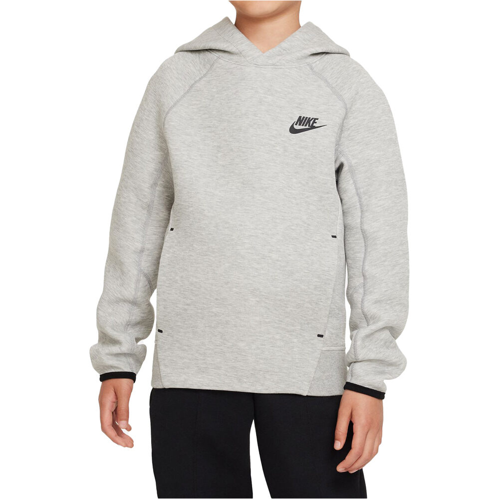 Nike sudadera niño B NSW TECH FLC PO HOODIE vista frontal