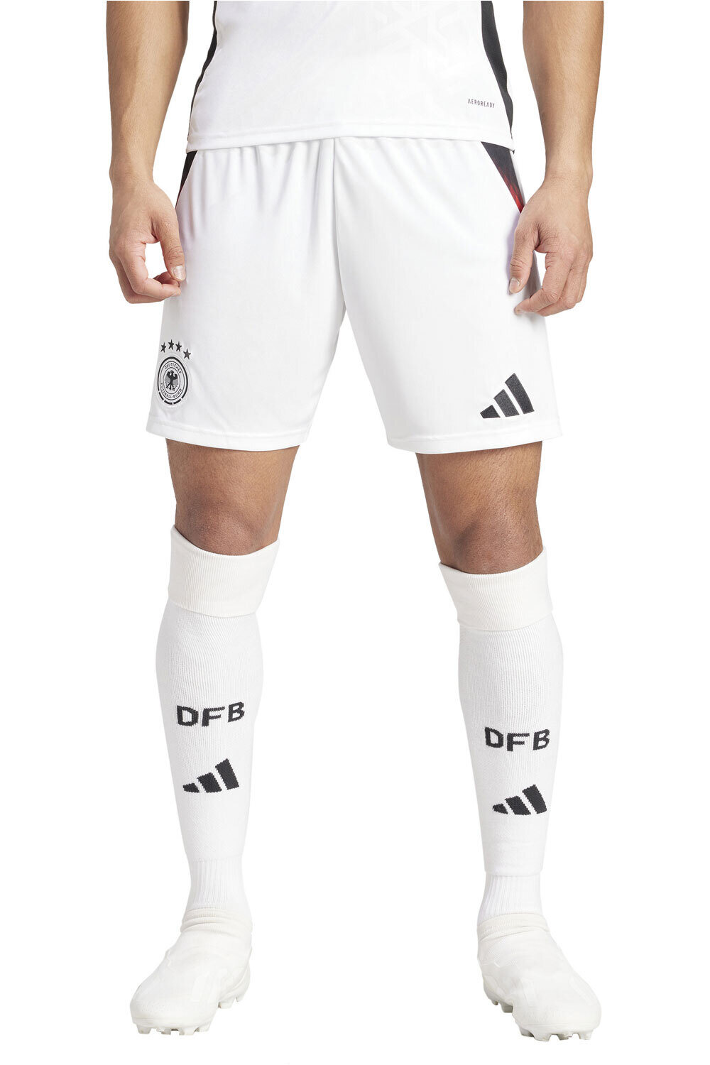 adidas pantalones fútbol oficiales ALEMANIA 24 H SHORT vista frontal