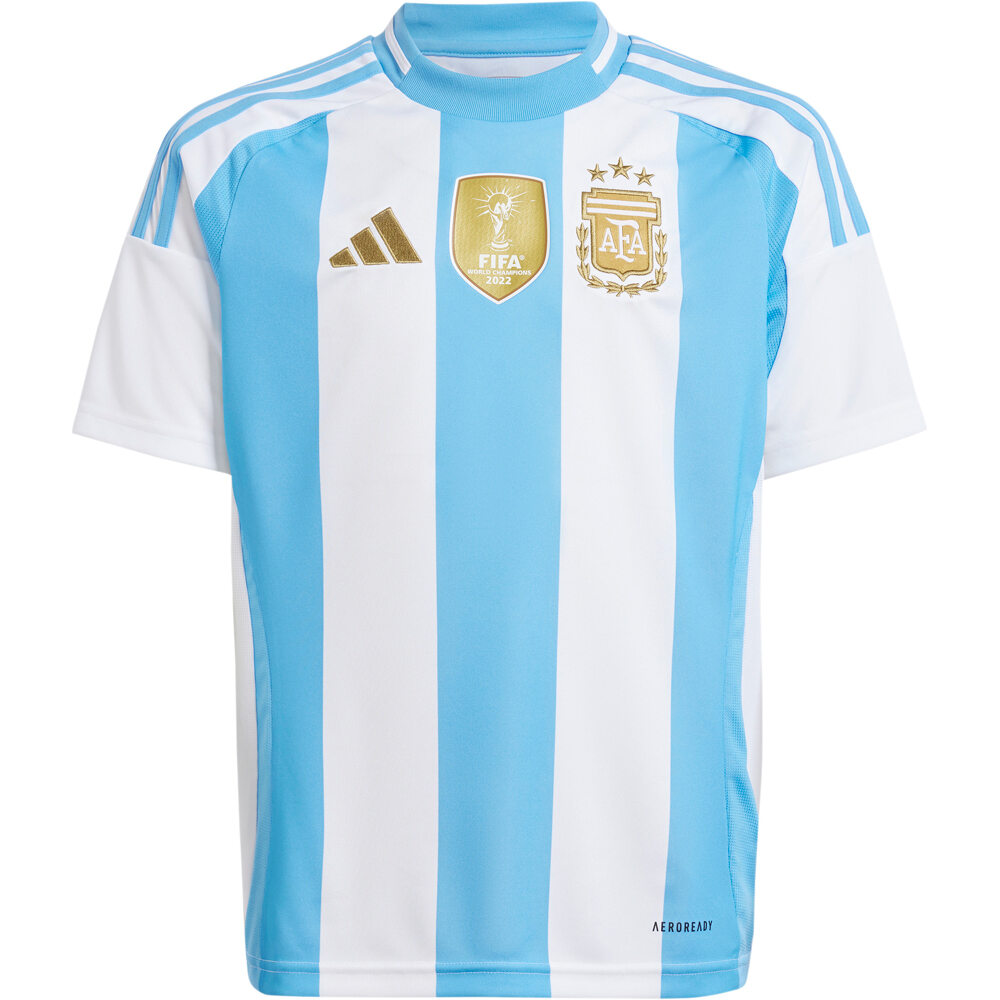 adidas camiseta de fútbol oficiales niño ARGENTINA 24 COPA AMERICAN CUP JR vista frontal