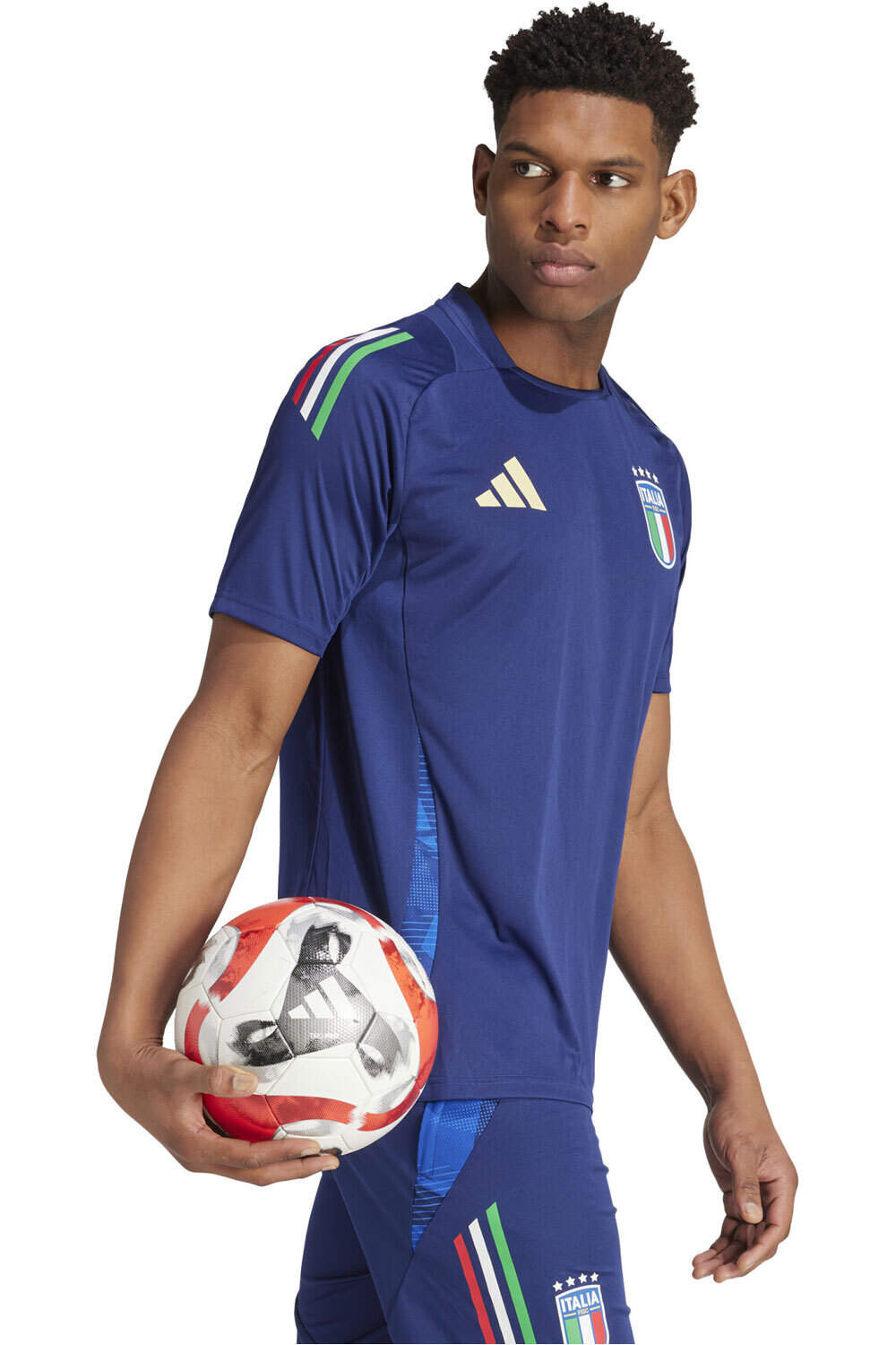 adidas camiseta de fútbol oficiales ITALIA 24 TRN AZ vista detalle