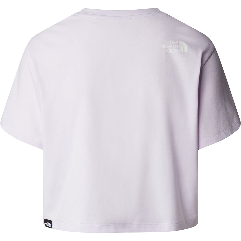 The North Face camiseta montaña manga corta mujer W CROPPED SIMPLE DOME TEE vista trasera