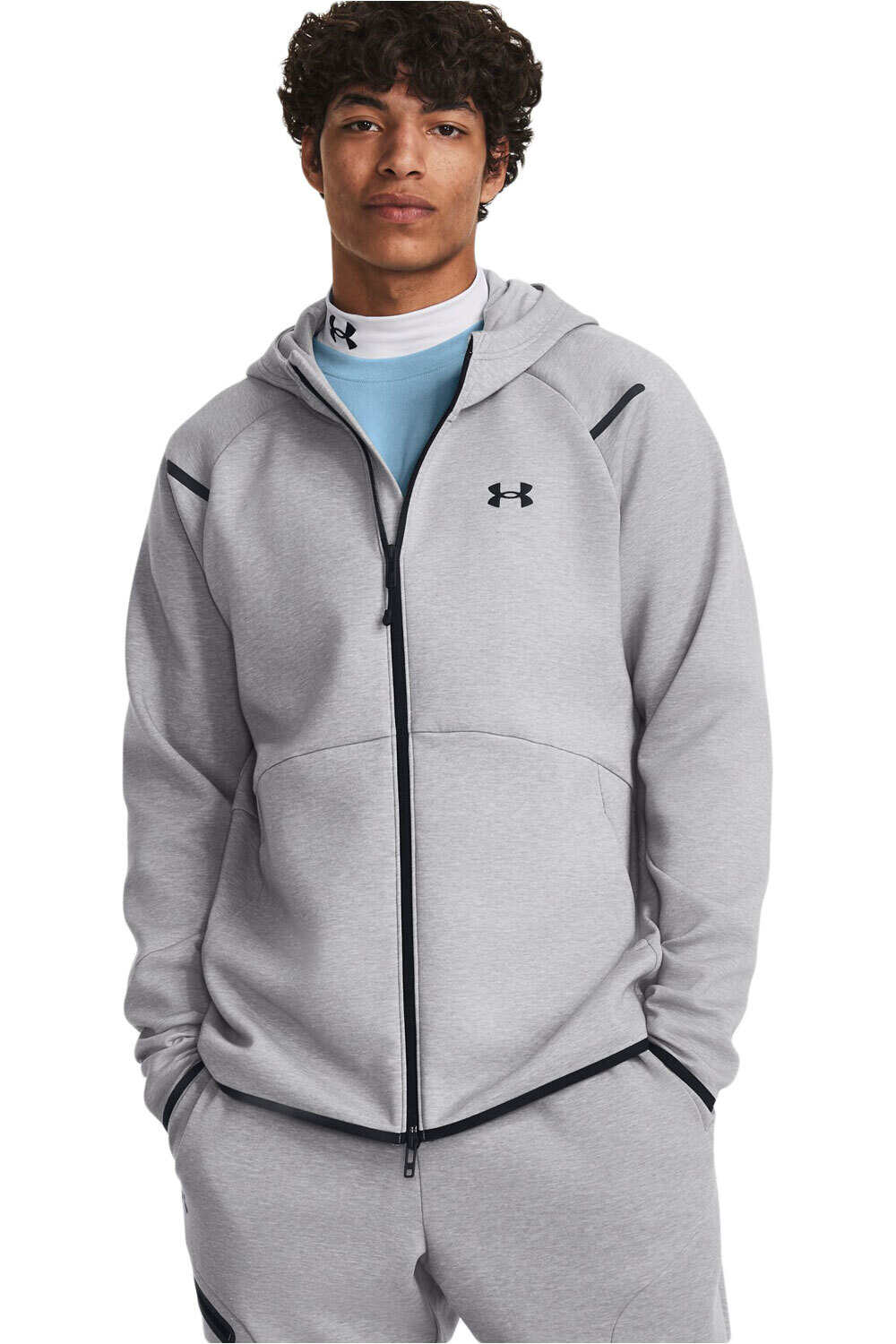 Under Armour sudadera hombre UA Unstoppable Flc FZ vista frontal