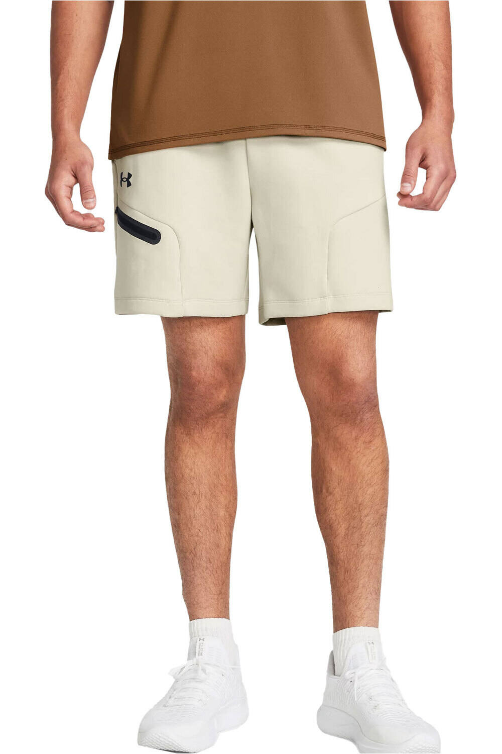 Under Armour bermudas hombre UA Unstoppable Flc Shorts vista frontal