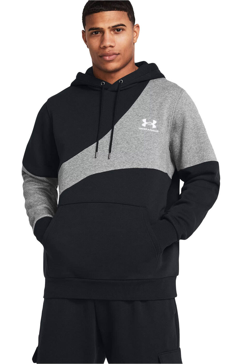 Under Armour sudadera hombre UA Essential Flc Blocked HD vista frontal