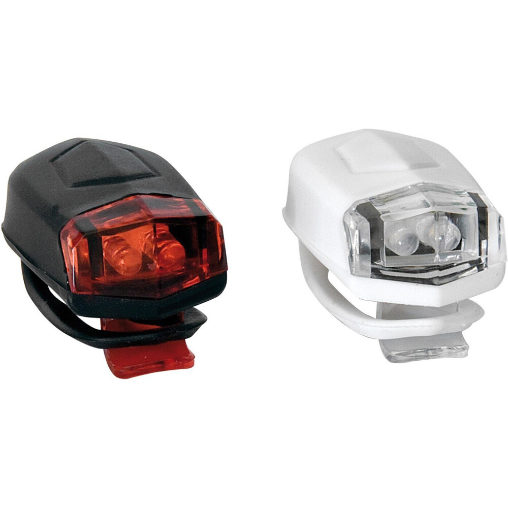 Contec kit luces bicicleta KIT LUZ DELANTERA Y TRASERA LS-002 SET vista frontal