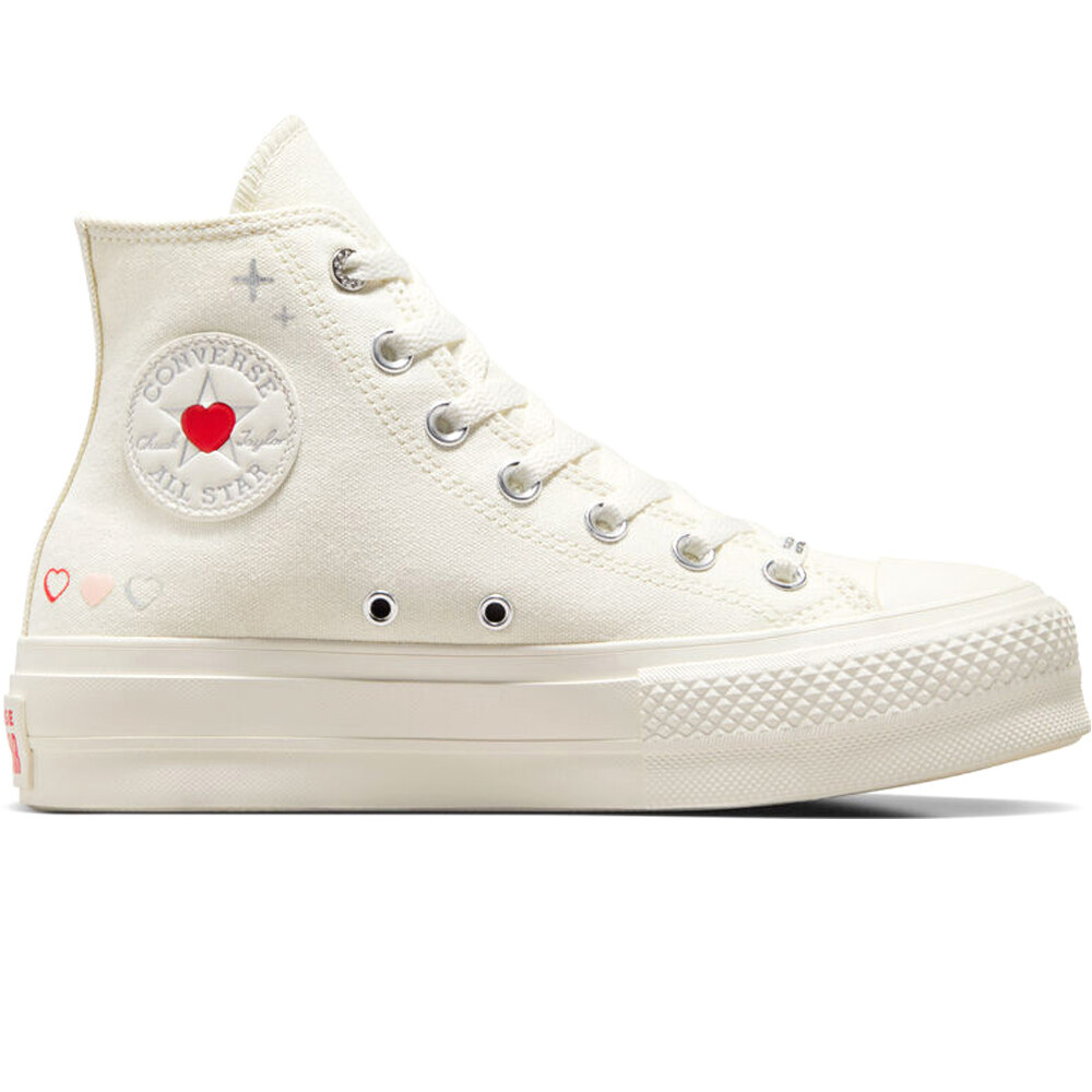Chuck taylor all star lift zapatilla moda mujer Blanco (39,5)