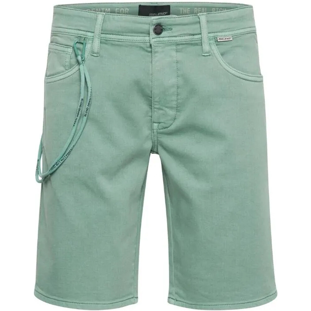 Denim jogg bermudas hombre Verde (XL)
