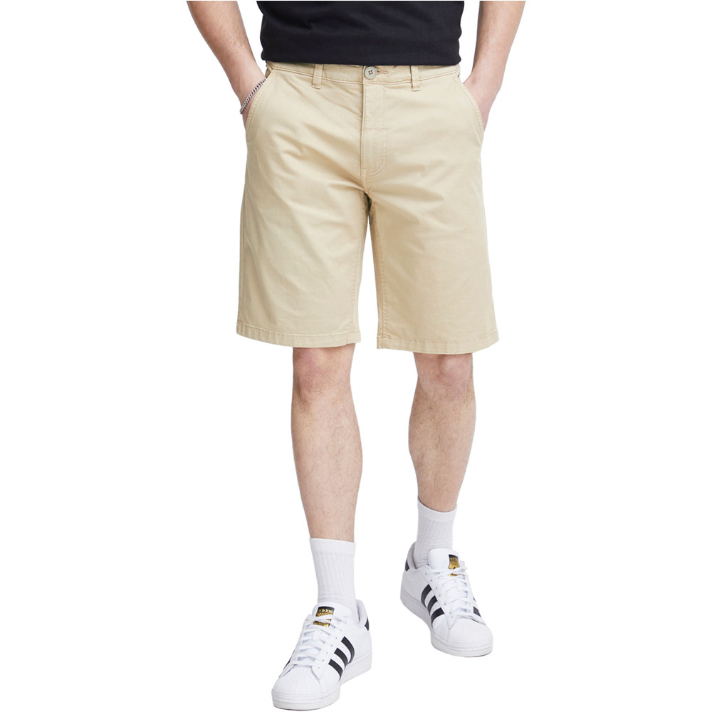 Chino casual bermudas hombre Beige (XL)