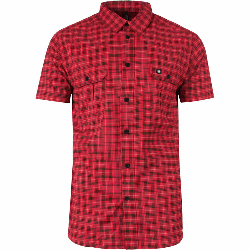 Biel camisa montaña manga corta hombre Rojo (S)