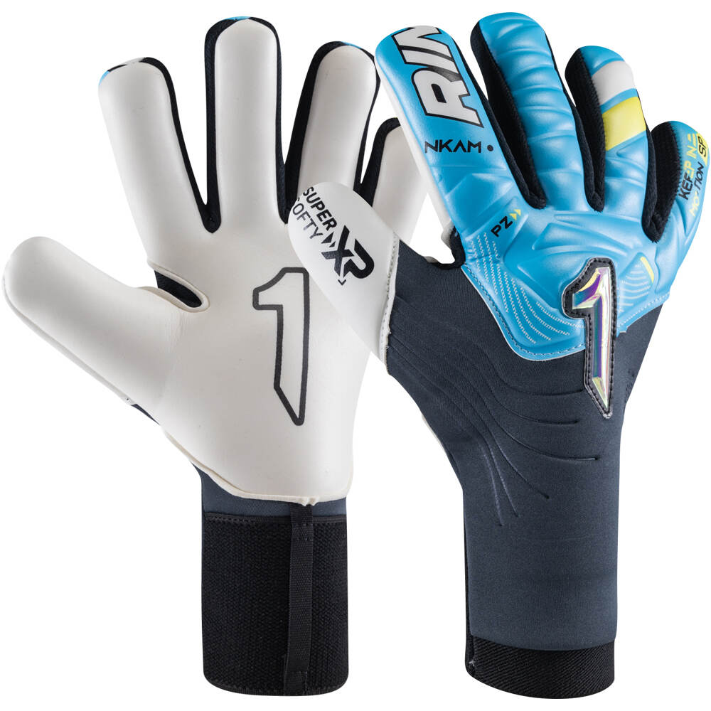 Nkam semi guantes portero Azul (10)