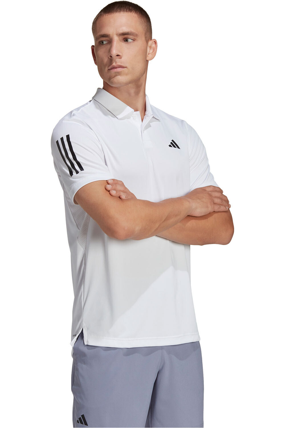 adidas polo tenis manga corta hombre CLUB 3STR POLO vista frontal