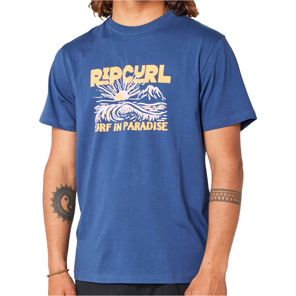 Surf paradise camiseta manga corta hombre Marino (S)