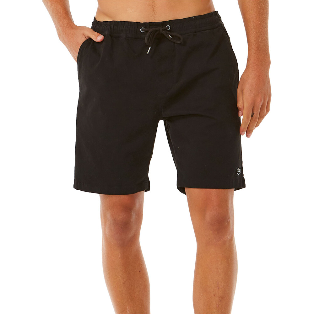 Classic surf bermudas hombre Negro (XXL)