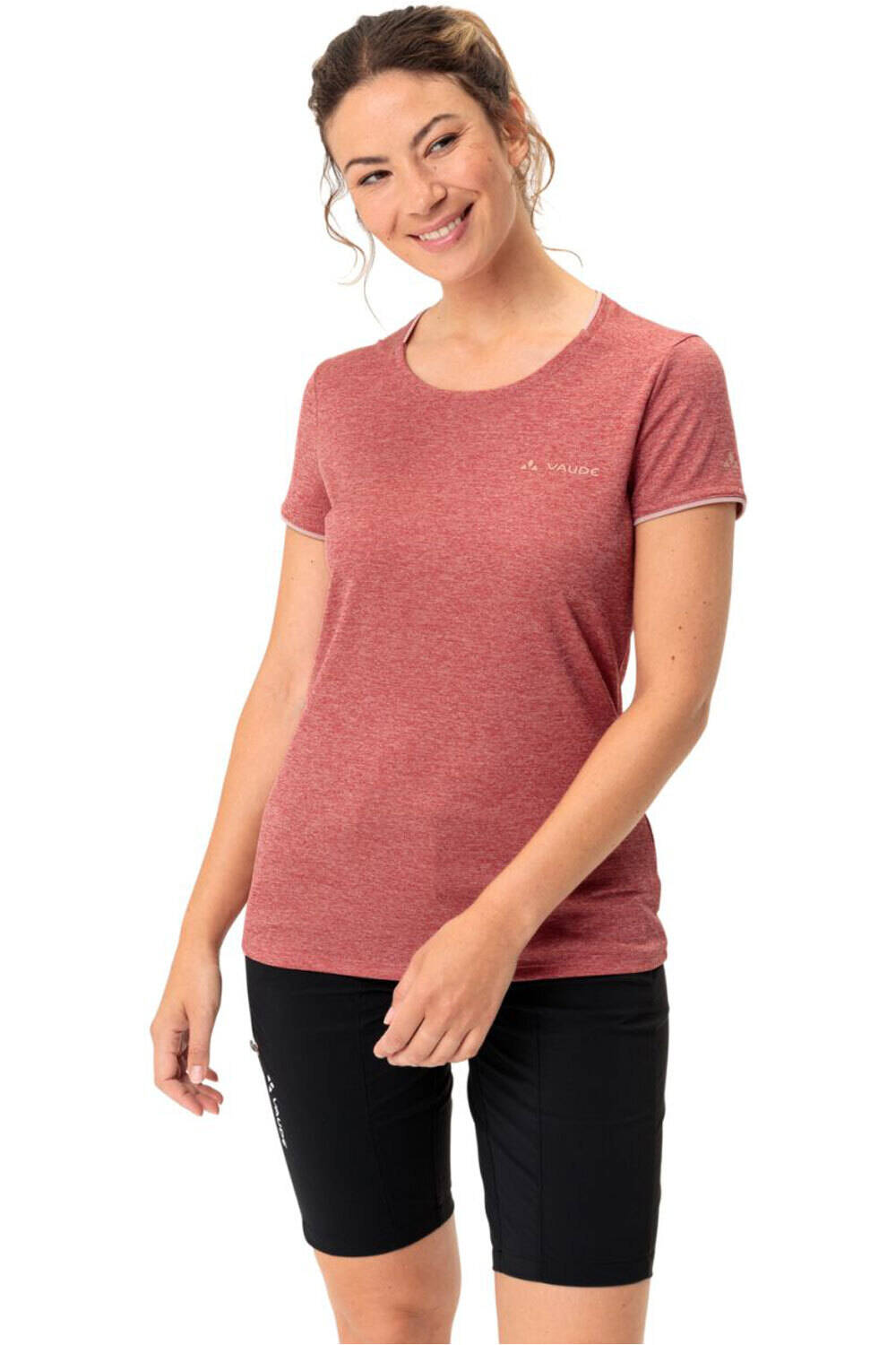 Vaude essential camiseta montaña manga corta mujer
