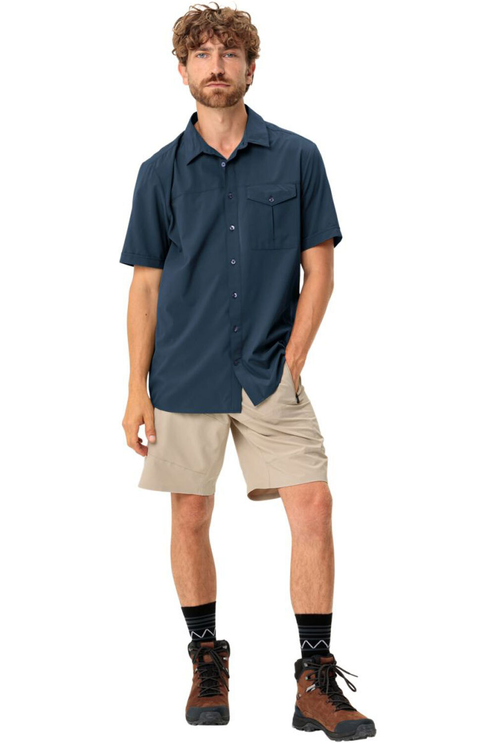 Rosemoor shirt ii camisa montaña manga corta hombre Marino