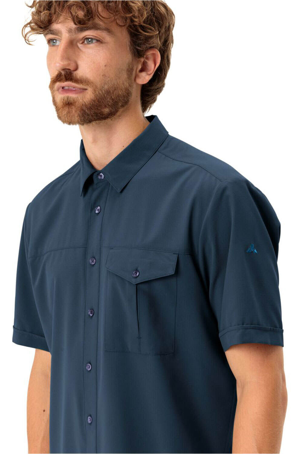 Vaude camisa montaña manga corta hombre Men's Rosemoor Shirt II vista detalle