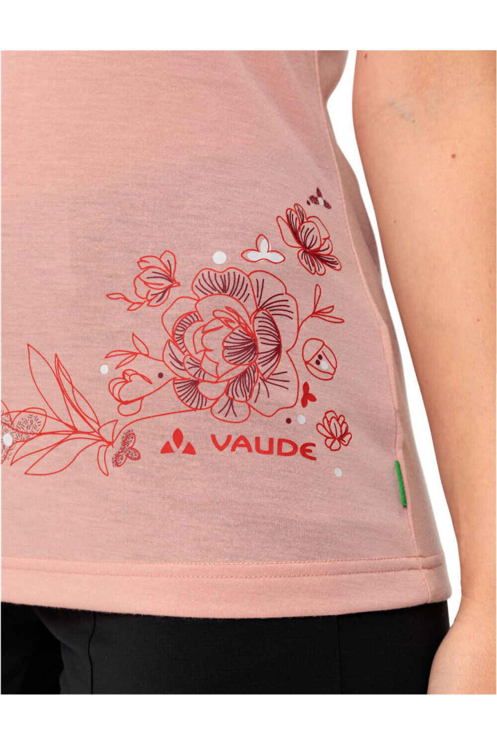 Vaude camiseta montaña manga corta mujer Women's Skomer Print T-Shirt II vista detalle