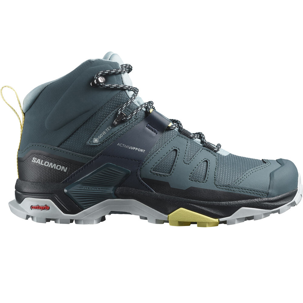 Salomon bota trekking mujer X ULTRA 4 MID GTX W lateral exterior