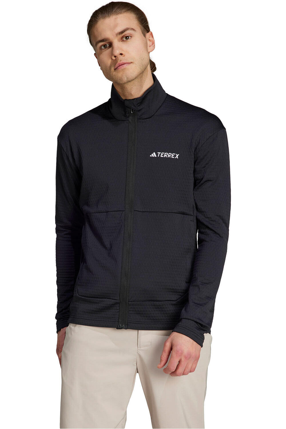 Terrex multi light fleece full-zip forro polar hombre Negro (M)