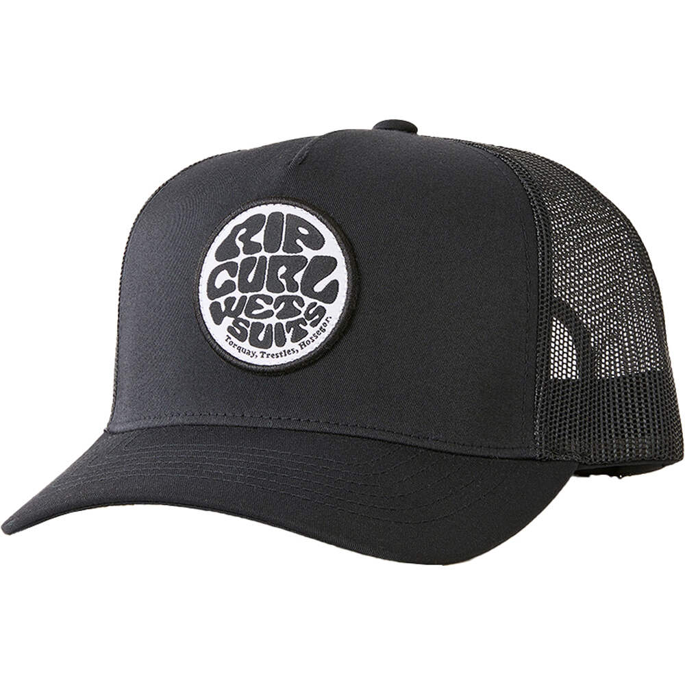 Wetsuit icon trucker visera lona Negro (UNICA)